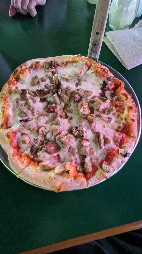 Mushroom and Sausage Pizza